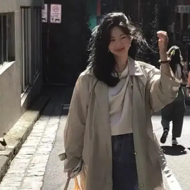 [BUNJANG] Parven Fence Trench Coat / 파르벵 펜스 트랜치