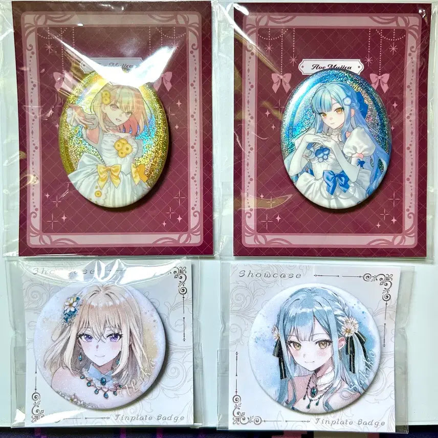[BUNJANG] Abe Musica Uika Sakiko Badge Set Bundle / 아베무지카 우이카 사키코 뱃지 세트 일괄