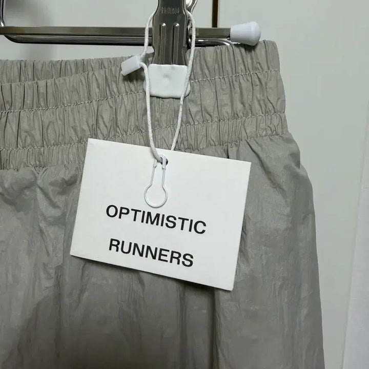[BUNJANG] Optimistic Runners Nylon Shorts Light Gray / 옵티미스틱 러너스 나일론 쇼츠 라이트그레이