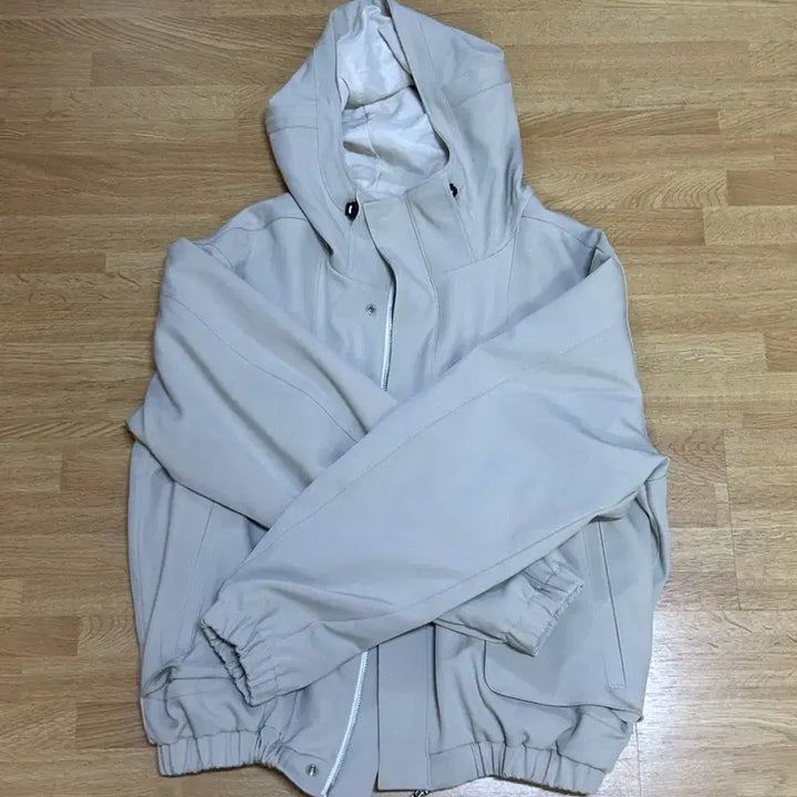 [BUNJANG] Lemard Pocket Banding Hooded Field Jacket - Light Beige Size 2 / 르마드 포켓 밴딩 후드 야상-라이트 베이지 2사이즈