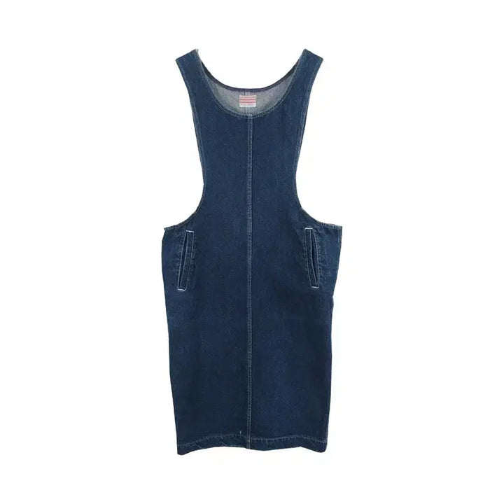 [BUNJANG] JAPAN Denim Side Zip Dress / JAPAN (WOMEN - F) 코튼 사이드 집업 데님 원피스