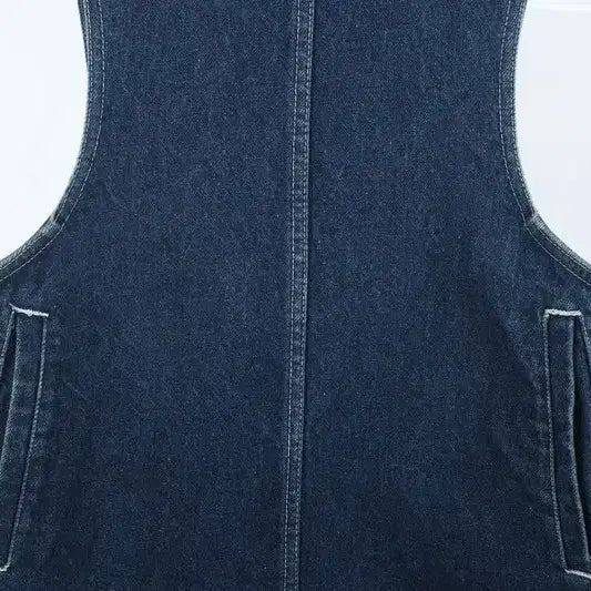 [BUNJANG] JAPAN Denim Side Zip Dress / JAPAN (WOMEN - F) 코튼 사이드 집업 데님 원피스
