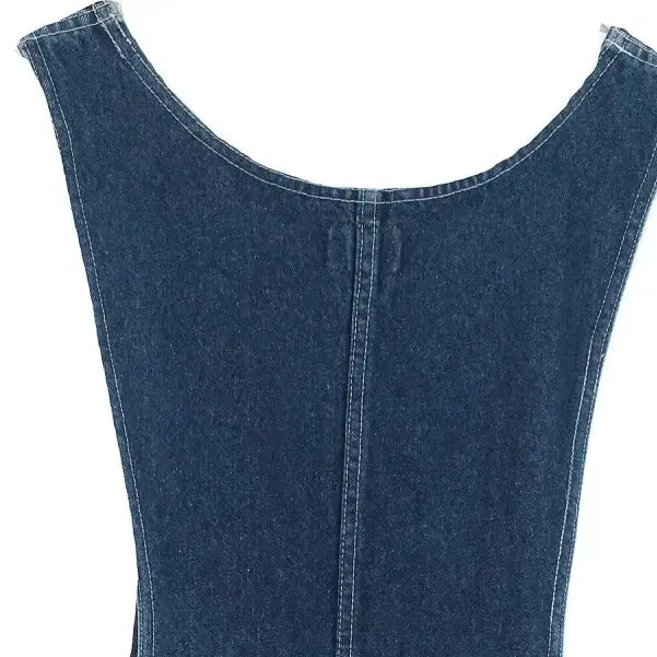 [BUNJANG] JAPAN Denim Side Zip Dress / JAPAN (WOMEN - F) 코튼 사이드 집업 데님 원피스