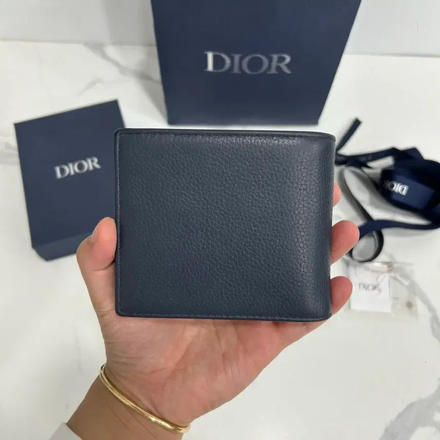 [BUNJANG] Dior Oblique Saddle Wallet Blue / {정품} 디올 오블리크 새들 반지갑 블루