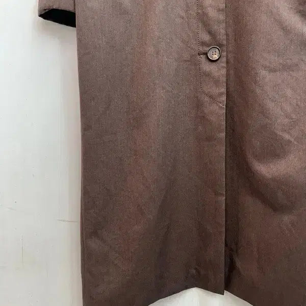 [SOLD OUT] 프리 간절기 봄 코트 마뗑킴 싱글 벨티드 롱 트렌치 코트 브라운