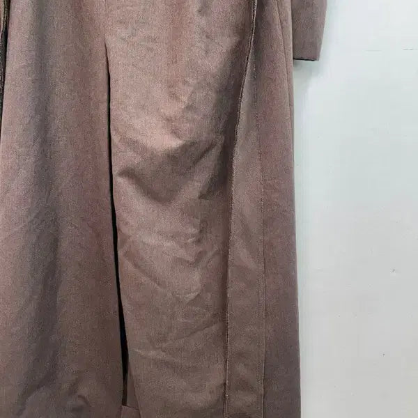 [SOLD OUT] 프리 간절기 봄 코트 마뗑킴 싱글 벨티드 롱 트렌치 코트 브라운