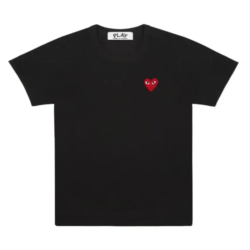 [BUNJANG] Comme des Garcons Play Heart Unisex Short Sleeve T-shirt / (새상품/정품) 꼼데 플레이 하트 남녀공용 반팔티 블랙/화이트 S~XL