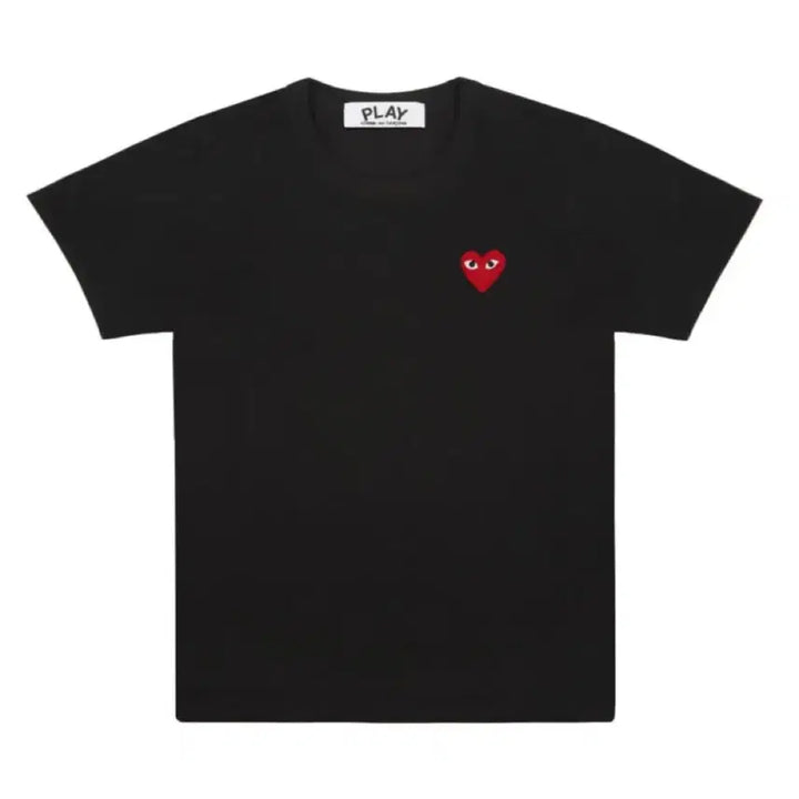 [BUNJANG] Comme des Garcons Play Heart Unisex Short Sleeve T-shirt / (새상품/정품) 꼼데 플레이 하트 남녀공용 반팔티 블랙/화이트 S~XL