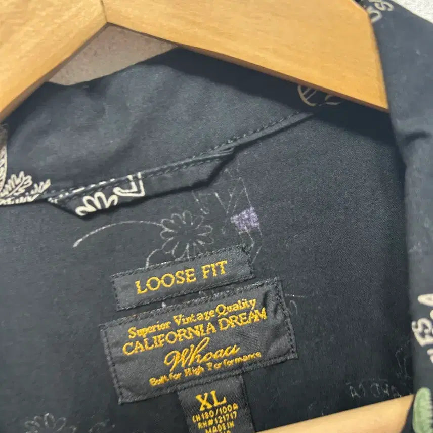 [BUNJANG] CALIFORNIA DREAM Black Short Sleeve Shirt XL / CALIFORNIA DREAM블랙 반팔 셔츠 XL