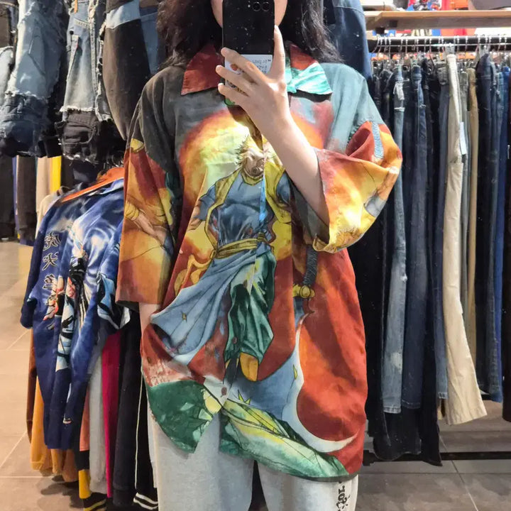 [SOLD OUT] [NO.9] 빈티지 애니메이션 그래픽 반팔 셔츠
