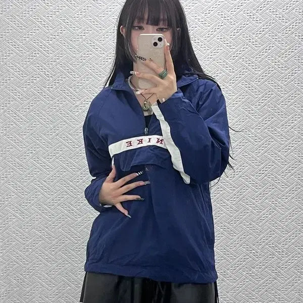 [BUNJANG] Nike Old School Retro 90s Half-Zip Windbreaker Jacket L / 나이키 올드스쿨 레트로 90&