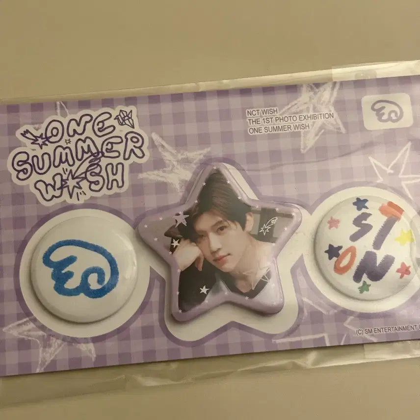 [BUNJANG] NCT WISH Sion Pin Button Set / 엔시티 위시 전시회 시온 핀버튼 세트 one summer wish