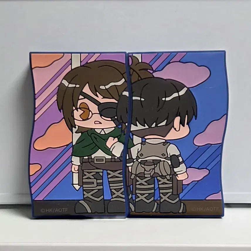 [BUNJANG] Attack on Titan Levi and Hange Rubber Figure / 진격의 거인 캐릭터 러버 피규어 리바이 한지