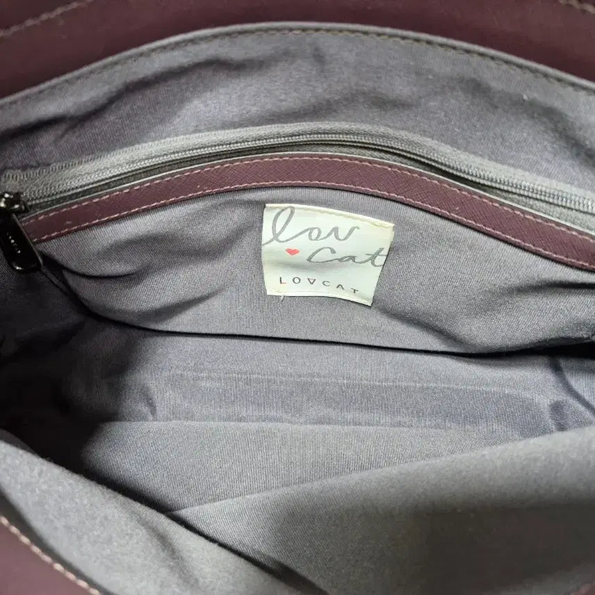 [BUNJANG] Lovecat Leather Shoulder Bag / 러브캣 숄더백 (택포)
