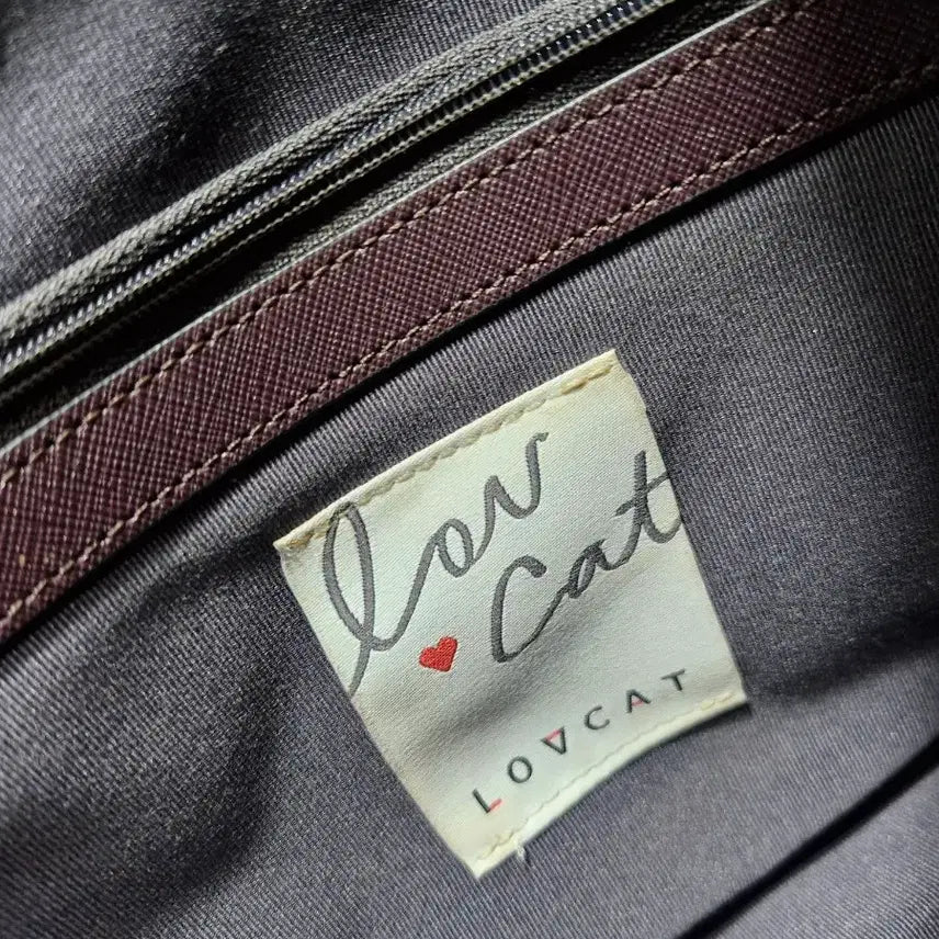 [BUNJANG] Lovecat Leather Shoulder Bag / 러브캣 숄더백 (택포)