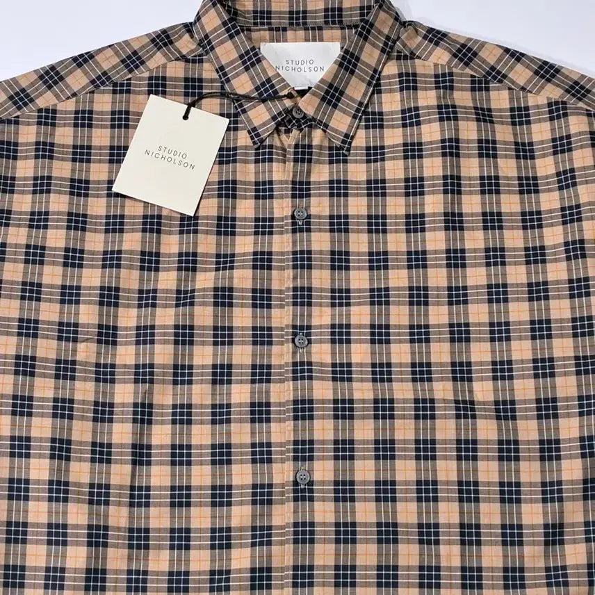 [BUNJANG] Studio Nicholson Sorono Madras Check Oversized Shirt / 스튜디오니콜슨 소로노 셔츠 마드라스 체크 오버사이즈 멀티컬러 L사이즈