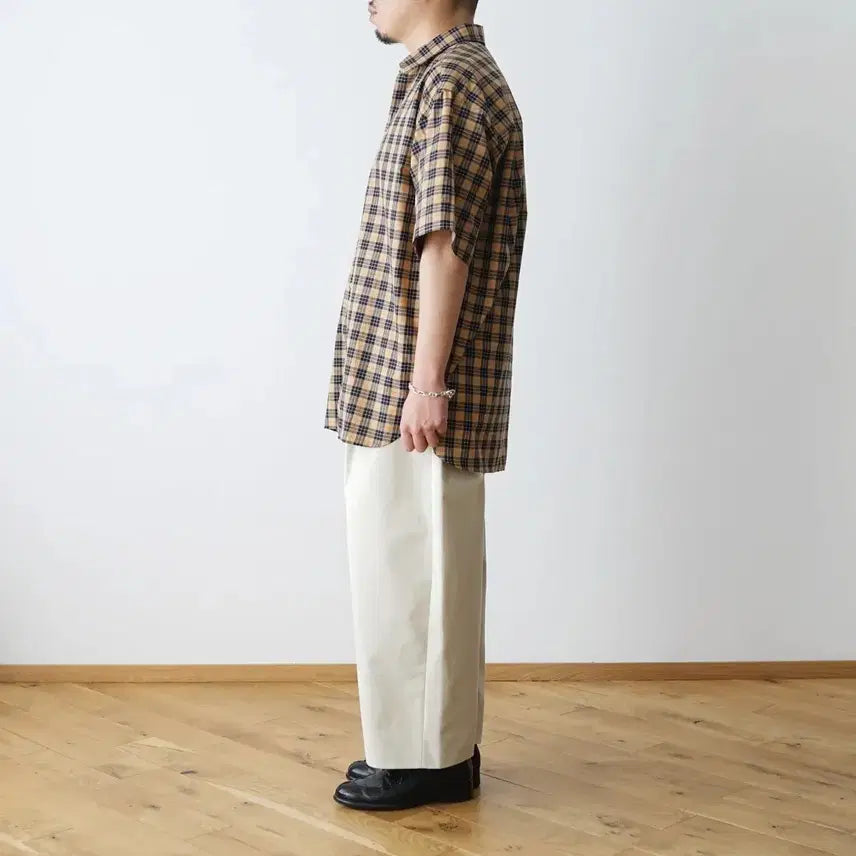 [BUNJANG] Studio Nicholson Sorono Madras Check Oversized Shirt / 스튜디오니콜슨 소로노 셔츠 마드라스 체크 오버사이즈 멀티컬러 L사이즈