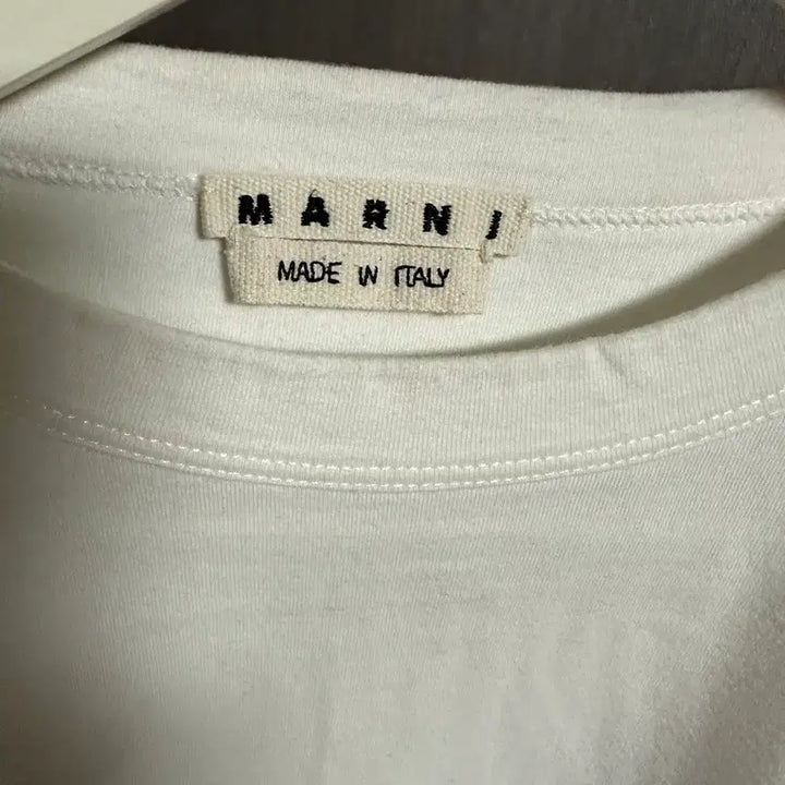 [SOLD OUT] 마르니 남성 화이트 롱슬리브 티셔츠 48
