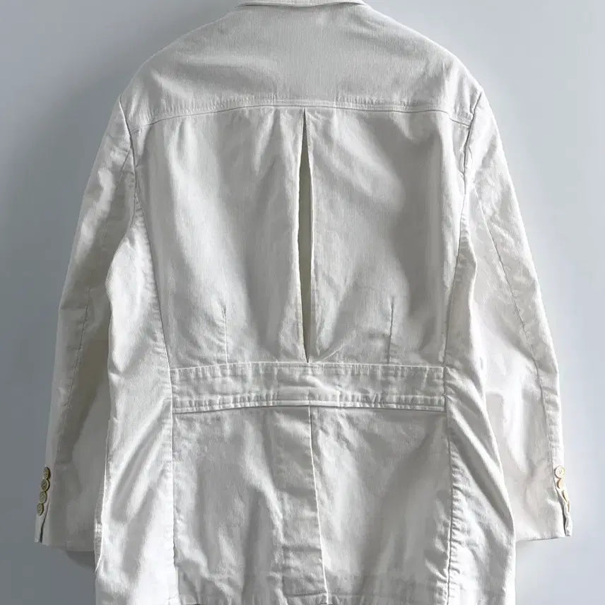 [BUNJANG] Polo White Cotton Blazer Jacket / 폴로 화이트 코튼 블레이저 자켓 (va.14)