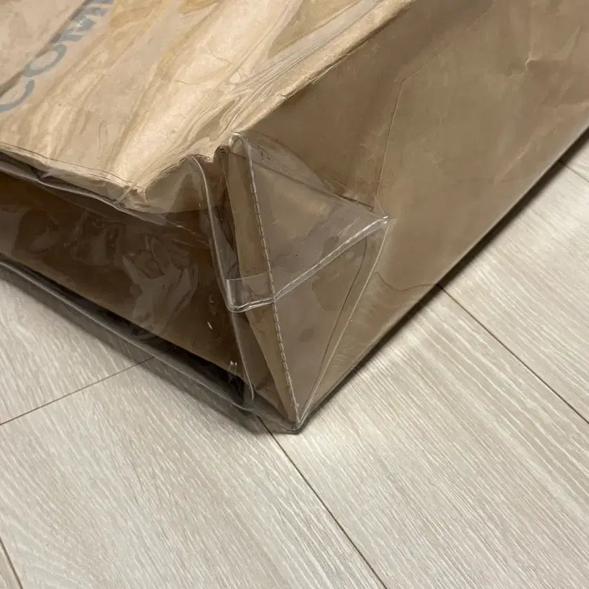 [SOLD OUT] (정품)꼼데가르송 크라프트 pvc 토트백