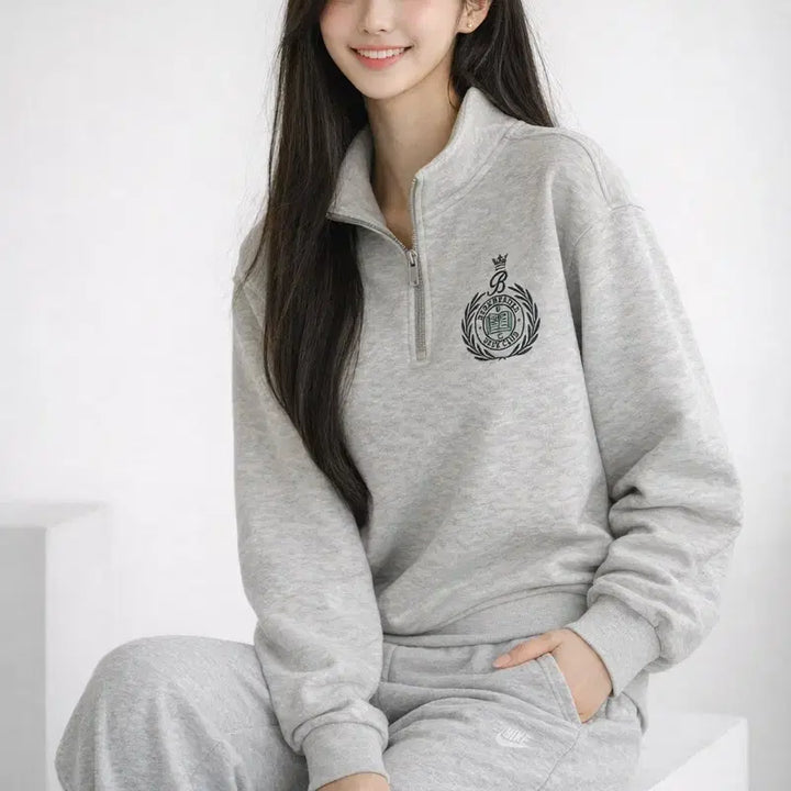 [BUNJANG] TOPTEN Half-Zip Sweatshirt / [남여공용-90]탑텐 하프집업 스웨트셔츠