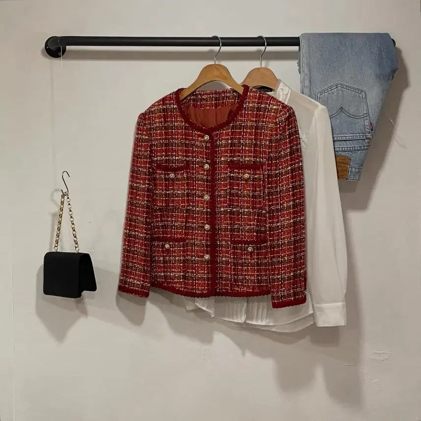 [BUNJANG] Vintage Tweed Jacket / 55) 빈티지 트위드 자켓