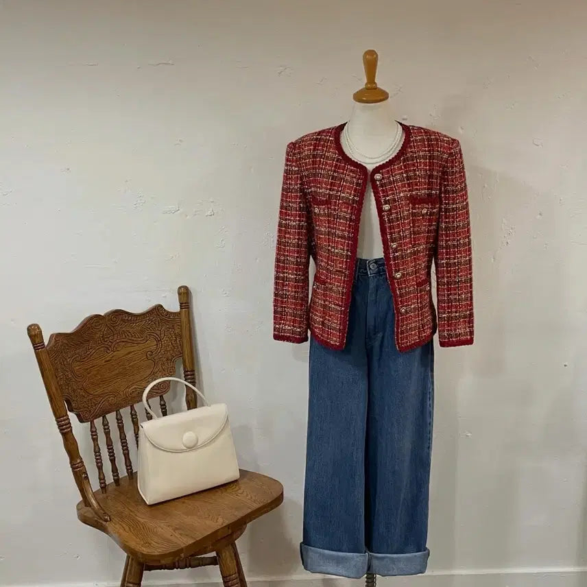 [BUNJANG] Vintage Tweed Jacket / 55) 빈티지 트위드 자켓