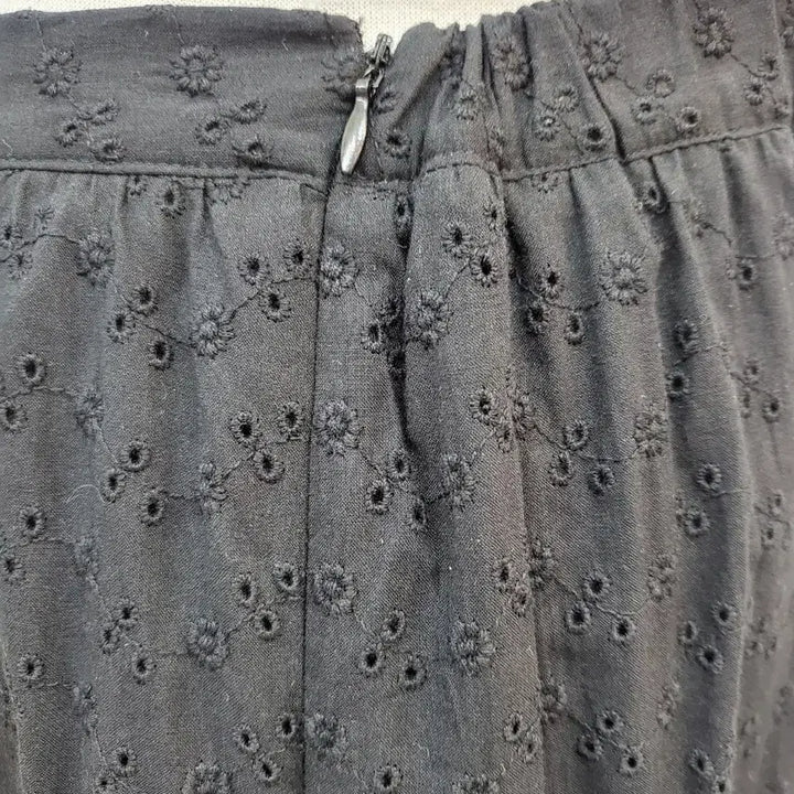 [BUNJANG] Black Ruffle Long Skirt (S) / 블랙 캉캉 롱 스커트S