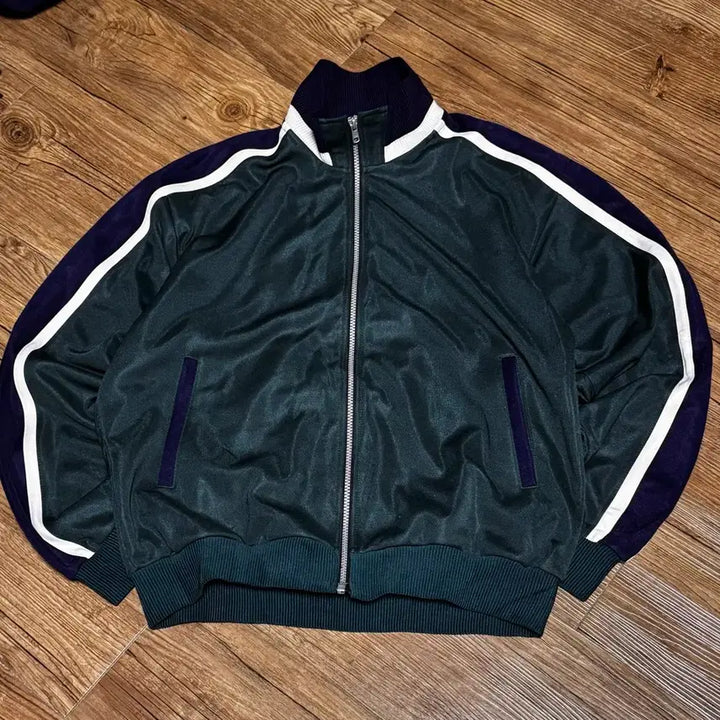 [BUNJANG] Mizuno Dark Green Navy Jersey Jacket / [XL] 미즈노 다크 그린 네이비 져지 자켓