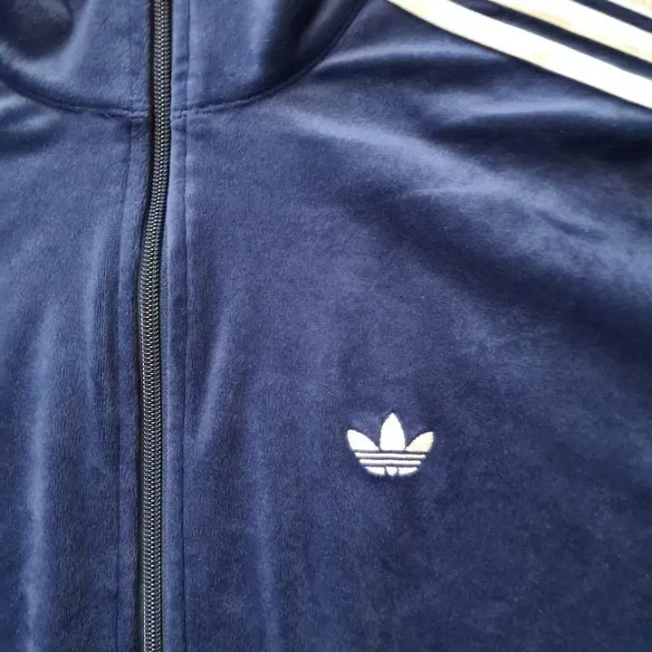 [BUNJANG] Adidas Velvet Track Top Navy Jersey / 아디다스 벨벳 트랙탑 네이비 져지