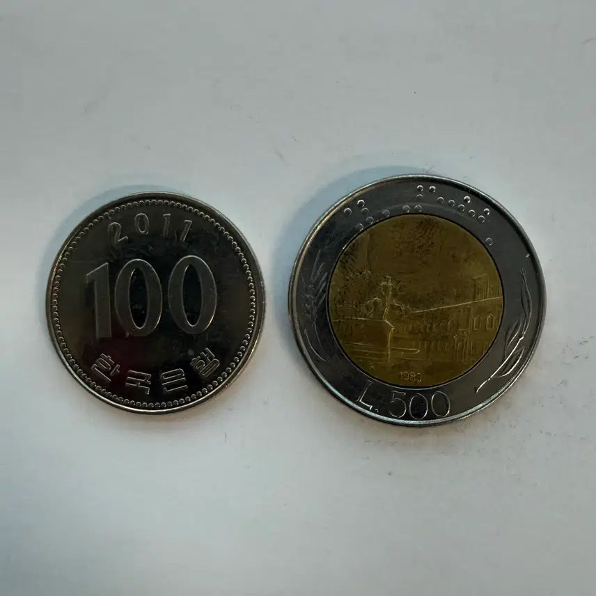 [BUNJANG] Italian 500 Lire Bimetallic Coin (1983) / 1983년 이탈리아 500리라 바이메탈 동전 S1518