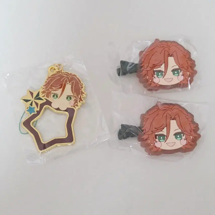 [BUNJANG] Ensemble Stars Madara Mini Kore Hairpin and Keyring Bundle Set / 앙스타 마다라 미니코레 헤어핀 키링 일괄