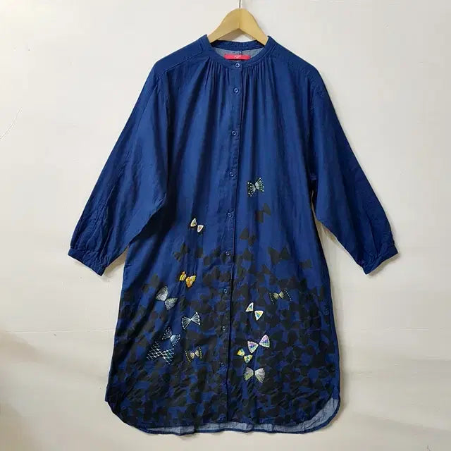 [BUNJANG] Graniph Indigo Double Gauze Dress / graniph 더블거즈 인디고 원피스