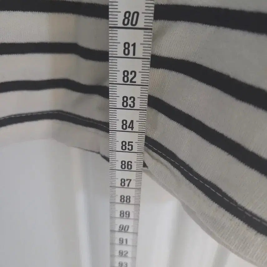 [BUNJANG] Striped Collar Neck Puff Sleeve Dress / 스트라이프 카라넥 퍼프 원피스