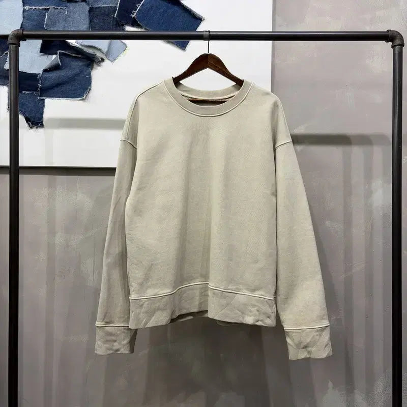 [BUNJANG] Attention Low Heavy Sweatshirt Long Sleeve T-shirt / (105) 어텐션로우 캐주얼 스트릿 헤비스웻 맨투맨 긴팔티