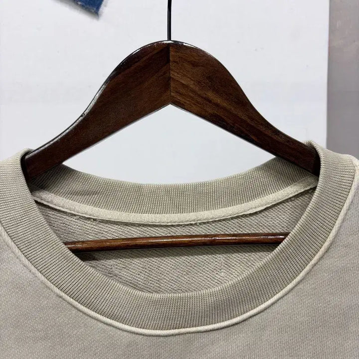 [BUNJANG] Attention Low Heavy Sweatshirt Long Sleeve T-shirt / (105) 어텐션로우 캐주얼 스트릿 헤비스웻 맨투맨 긴팔티