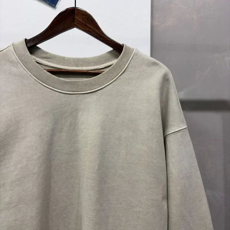 [BUNJANG] Attention Low Heavy Sweatshirt Long Sleeve T-shirt / (105) 어텐션로우 캐주얼 스트릿 헤비스웻 맨투맨 긴팔티