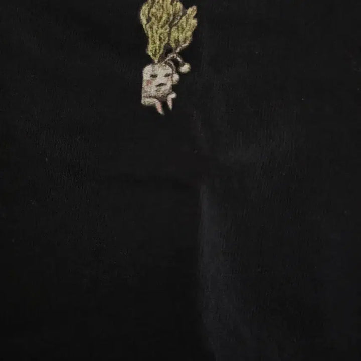 [BUNJANG] Yuko Higuchi Cat Rabbit Printed T-shirt / (착용X) 유코히구치 전시 굿즈 고양이 토끼 프린팅 반팔티 블랙