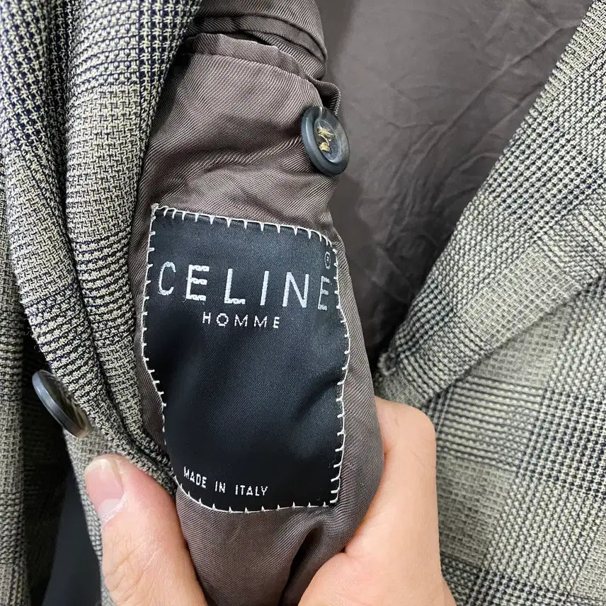 [BUNJANG] Celine Check Blazer (Size 46) / 502. 여성용 셀린느 체크 블레이져(46)