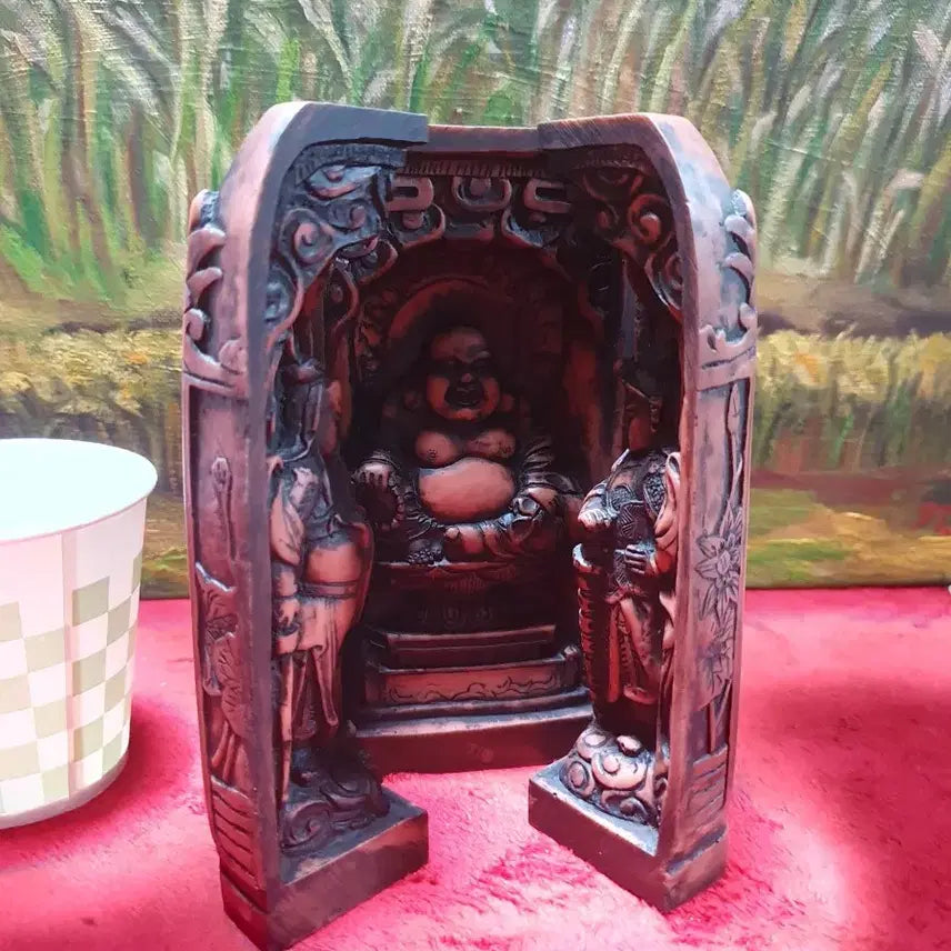 [BUNJANG] Unknown Suji Carved Buddhist Shrine / 불감.ㅡ수지.