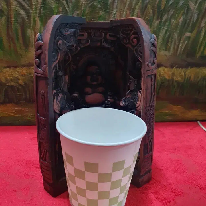 [BUNJANG] Unknown Suji Carved Buddhist Shrine / 불감.ㅡ수지.