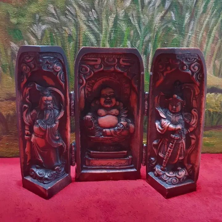 [BUNJANG] Unknown Suji Carved Buddhist Shrine / 불감.ㅡ수지.
