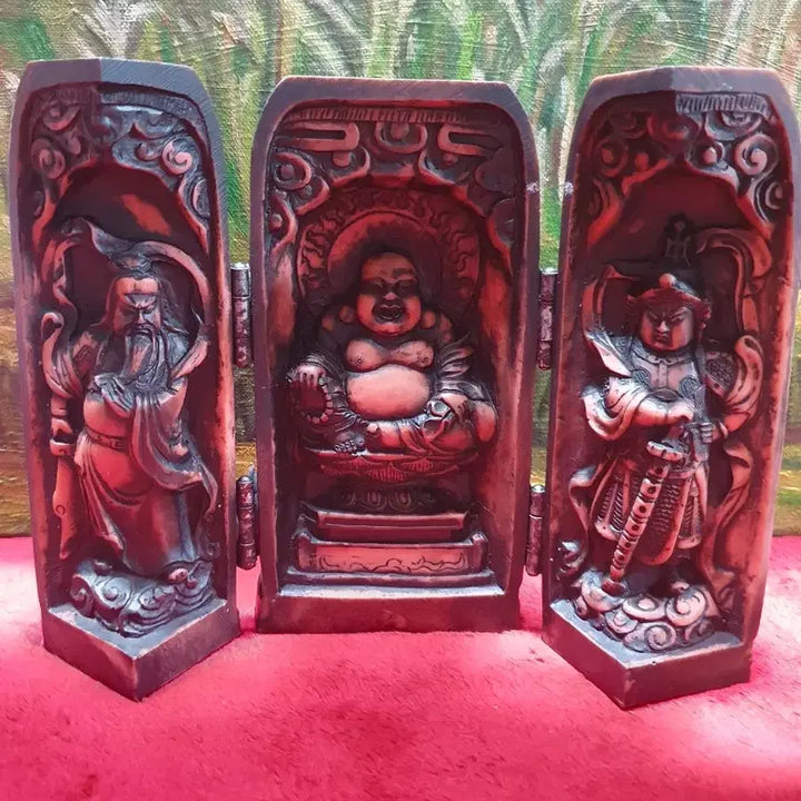 [BUNJANG] Unknown Suji Carved Buddhist Shrine / 불감.ㅡ수지.