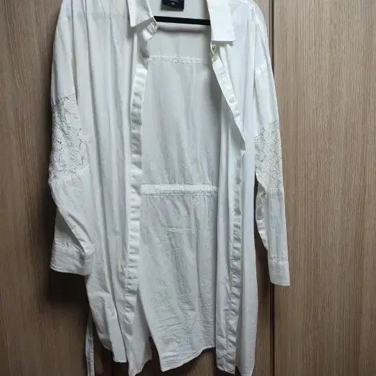 [BUNJANG] Armani Exchange Lace Shirt White / AX 알마니 익스체인지 레이스 셔츠 화이트