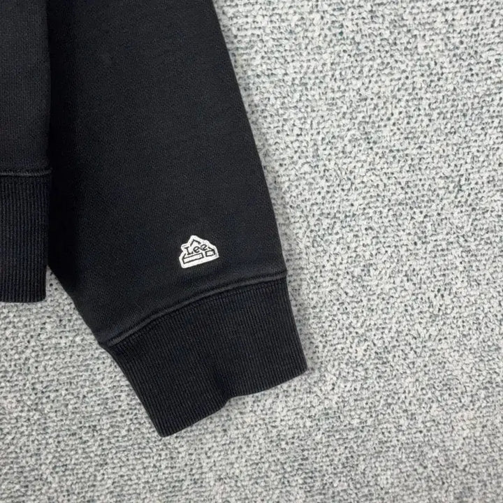 [BUNJANG] LEE Simple Logo Black Hoodie L / 리 심플 로고 블랙 후드티 L