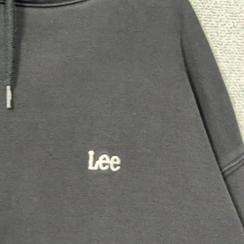 [BUNJANG] LEE Simple Logo Black Hoodie L / 리 심플 로고 블랙 후드티 L