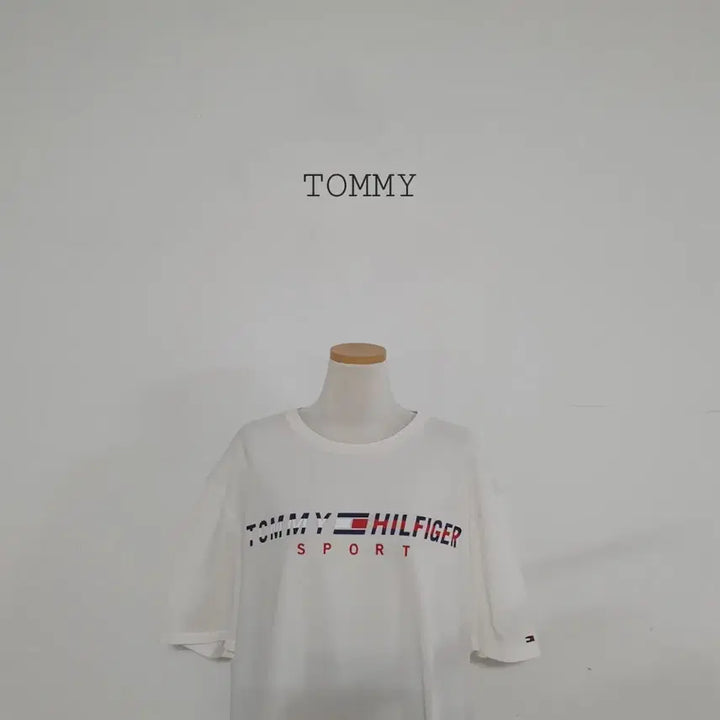 [BUNJANG] Tommy Hilfiger Sport White T-shirt / No.26033109 타미힐피거 스포츠 반팔 티셔츠 화이트
