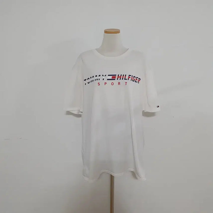 [BUNJANG] Tommy Hilfiger Sport White T-shirt / No.26033109 타미힐피거 스포츠 반팔 티셔츠 화이트