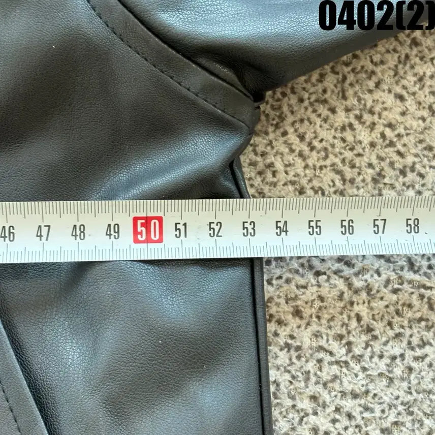[SOLD OUT] 빈티지 블랙 레더 집업 자켓 M