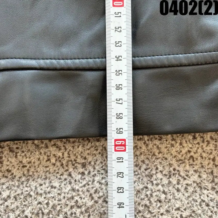 [SOLD OUT] 빈티지 블랙 레더 집업 자켓 M
